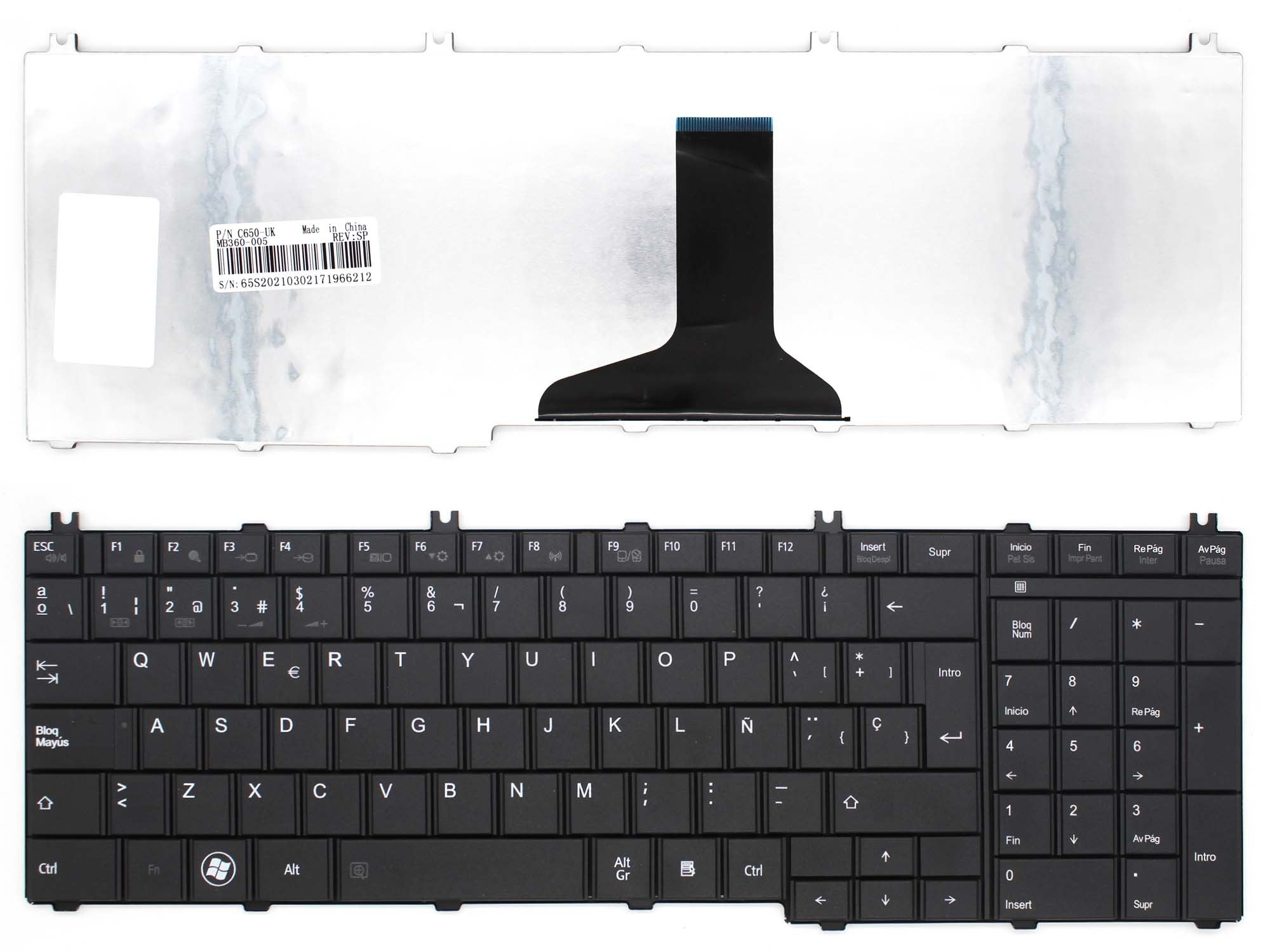 Teclado Para Portátil Toshiba Satellite T660 C660D C665 L650 C650 L650D L670D L750