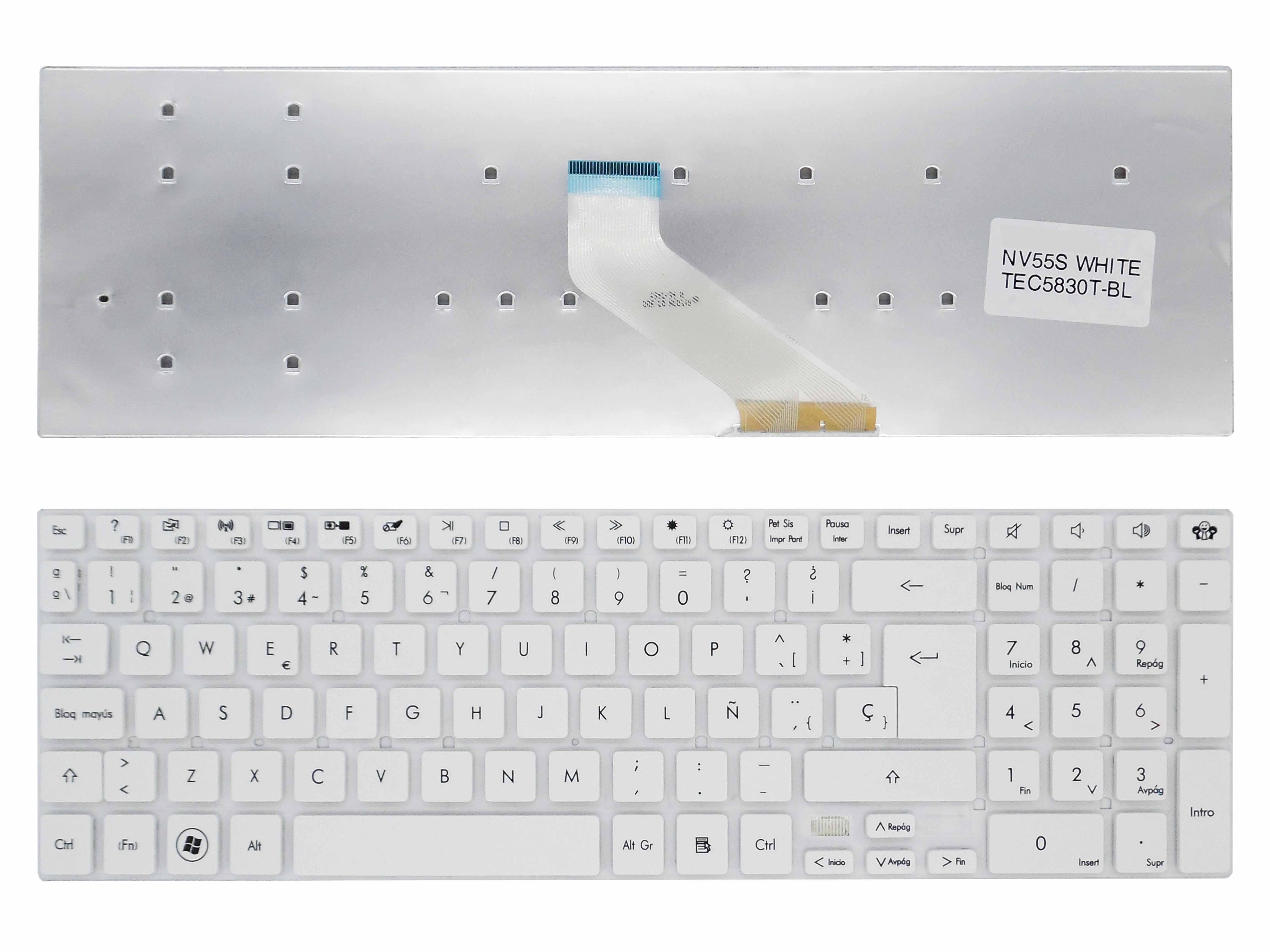 Teclado Para Portátil Acer Aspire 5755 5755G 5756G 5830 5830G 5830T 5830Tg V3-571G V3-551 V121702Bk1