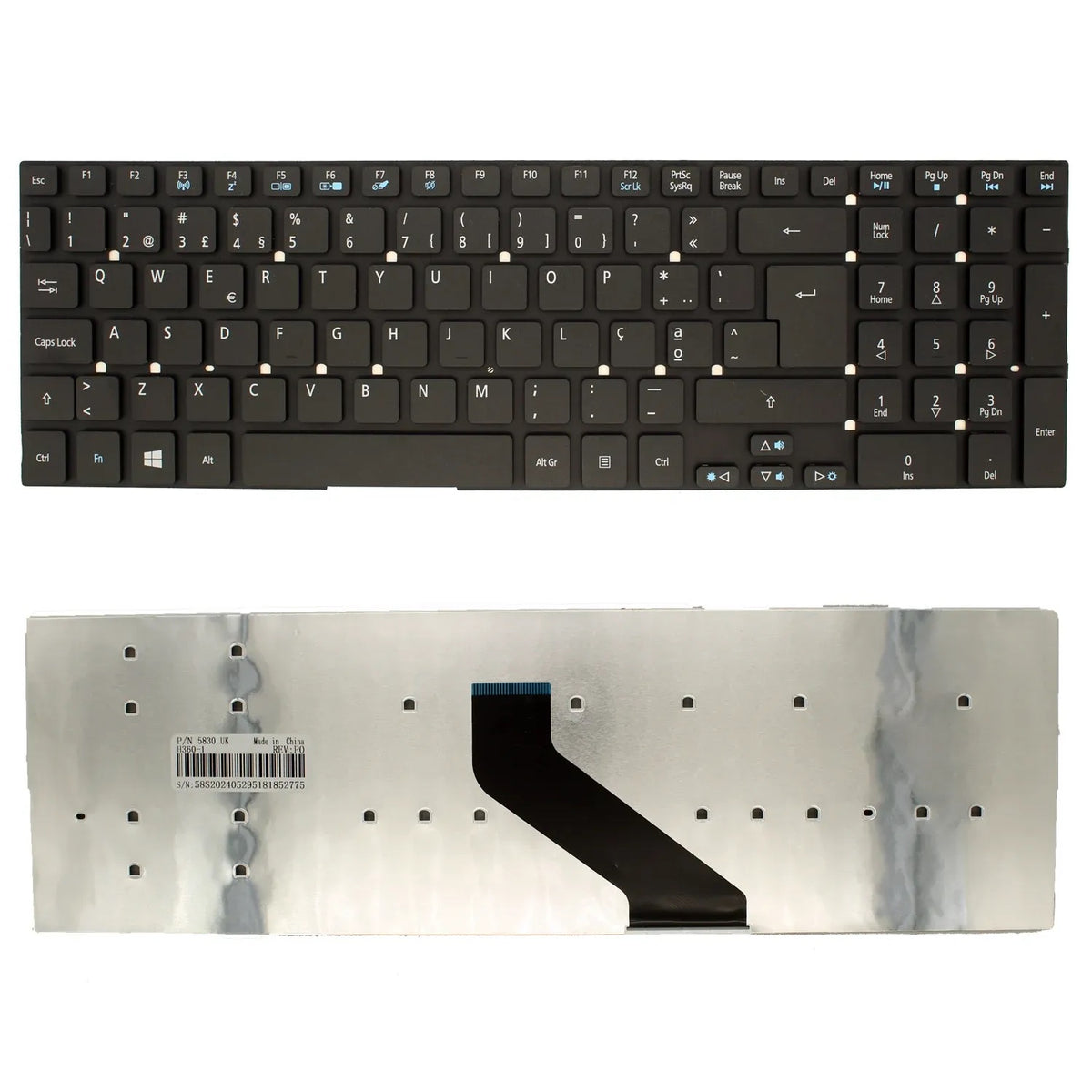 Teclado Para Portátil Acer Aspire 5755 5755G 5756G 5830 5830G V121702Bk1 Portugués