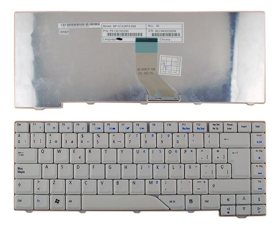 Teclado Para Portátil Acer Aspire 4710, 5315, 5920, 5235 Con Fondo Negro