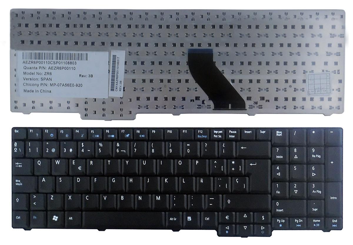Teclado Para Portátil Acer Aspire 5735Z 5737 5735 5355 5335 5235 8920G 8920Zg