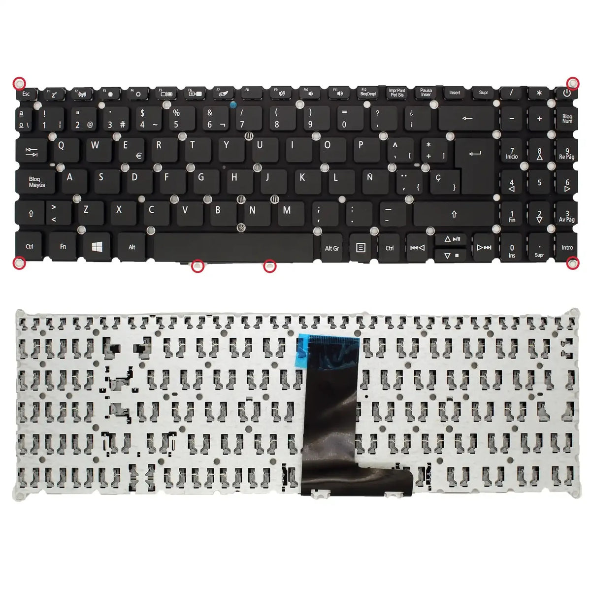 Teclado Para Portatil Acer Aspire V5-573 Negro