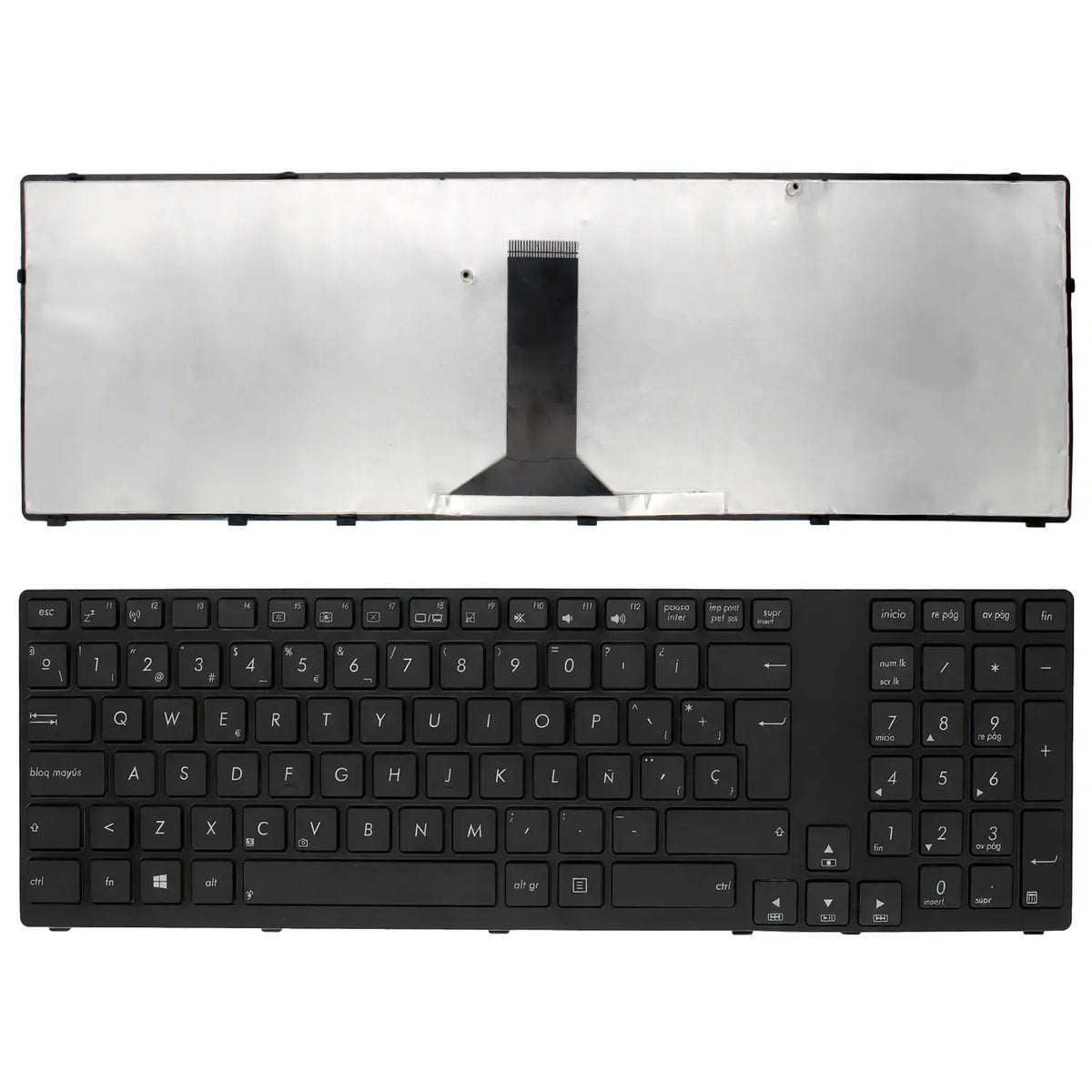 Teclado Para Portátil Asus K95 K95V K95Vb K95Vj K95Vm X93 X93S X93Sm X93Sv Marco Brillante