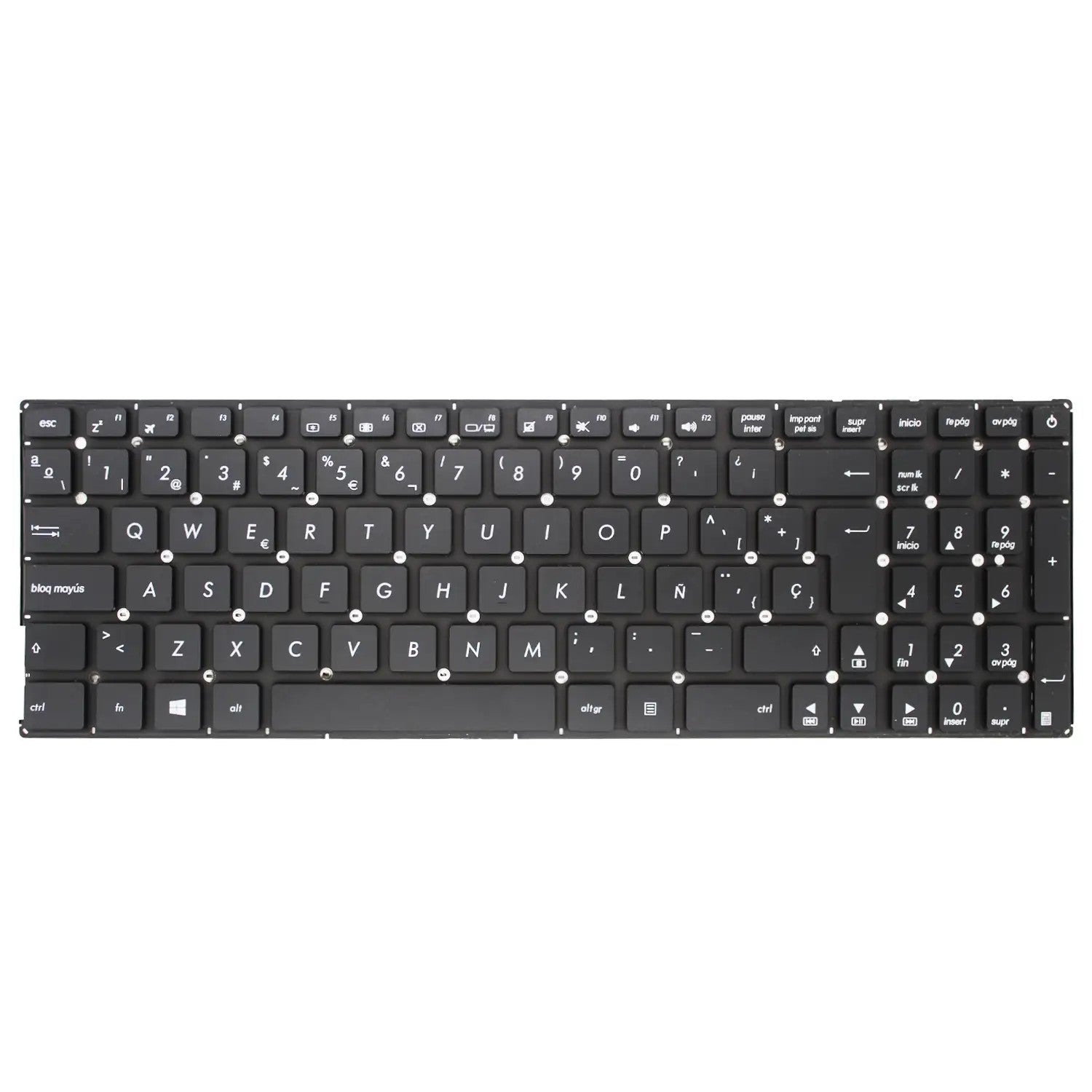 Teclado Para Portátil Asus X543 X543Ub X543Ba X543Ua X543Ma X543U X543L X543La Negro