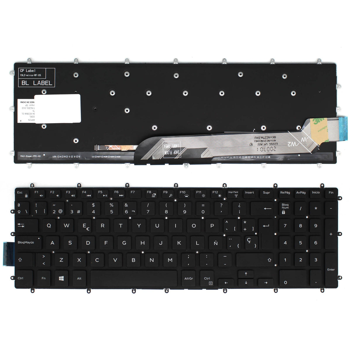 Teclado Retroiluminado Para Portátil Dell Latitude 15-7566 15-7567