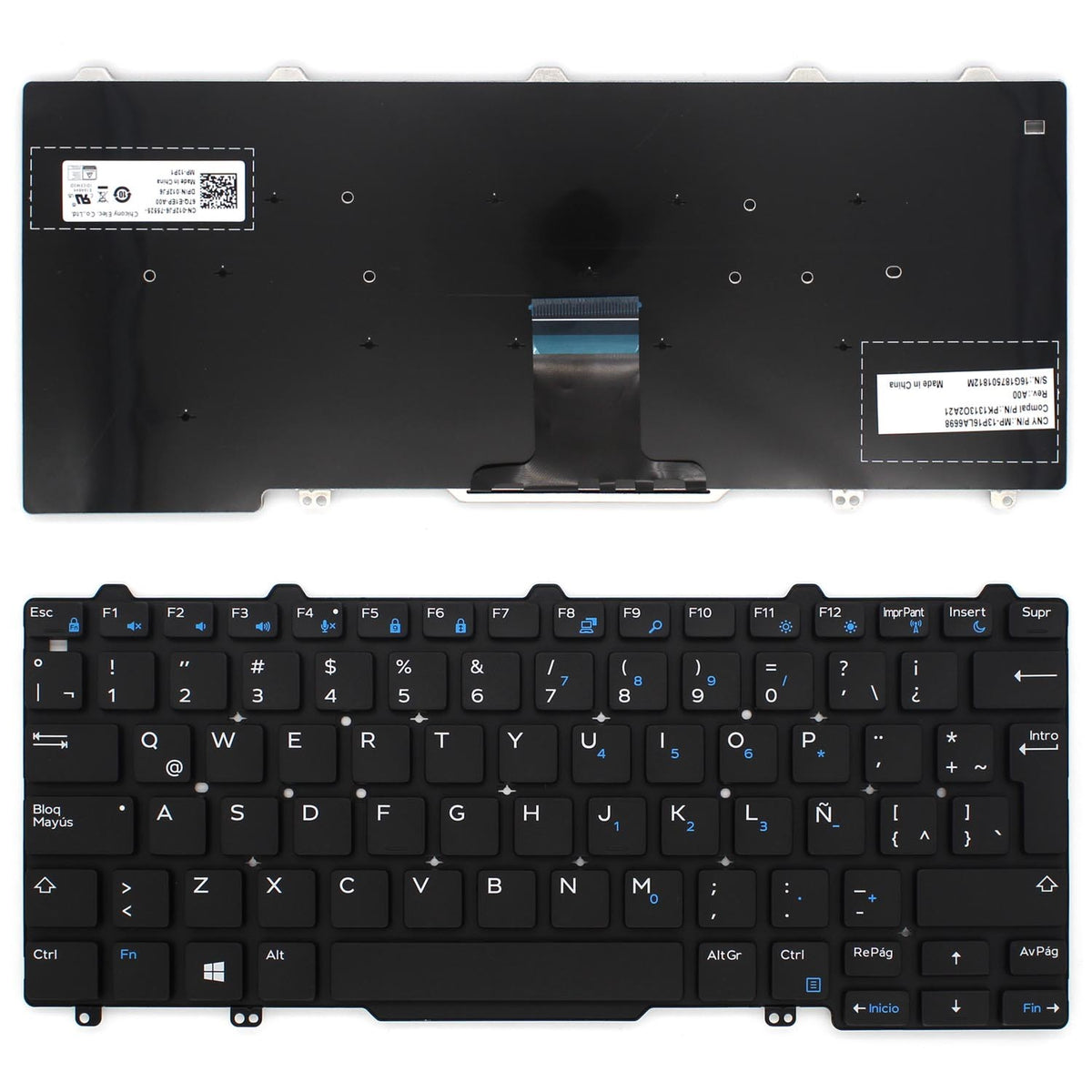Teclado Para Portátil Dell Latitude E7250 E7270 E5270 Latino
