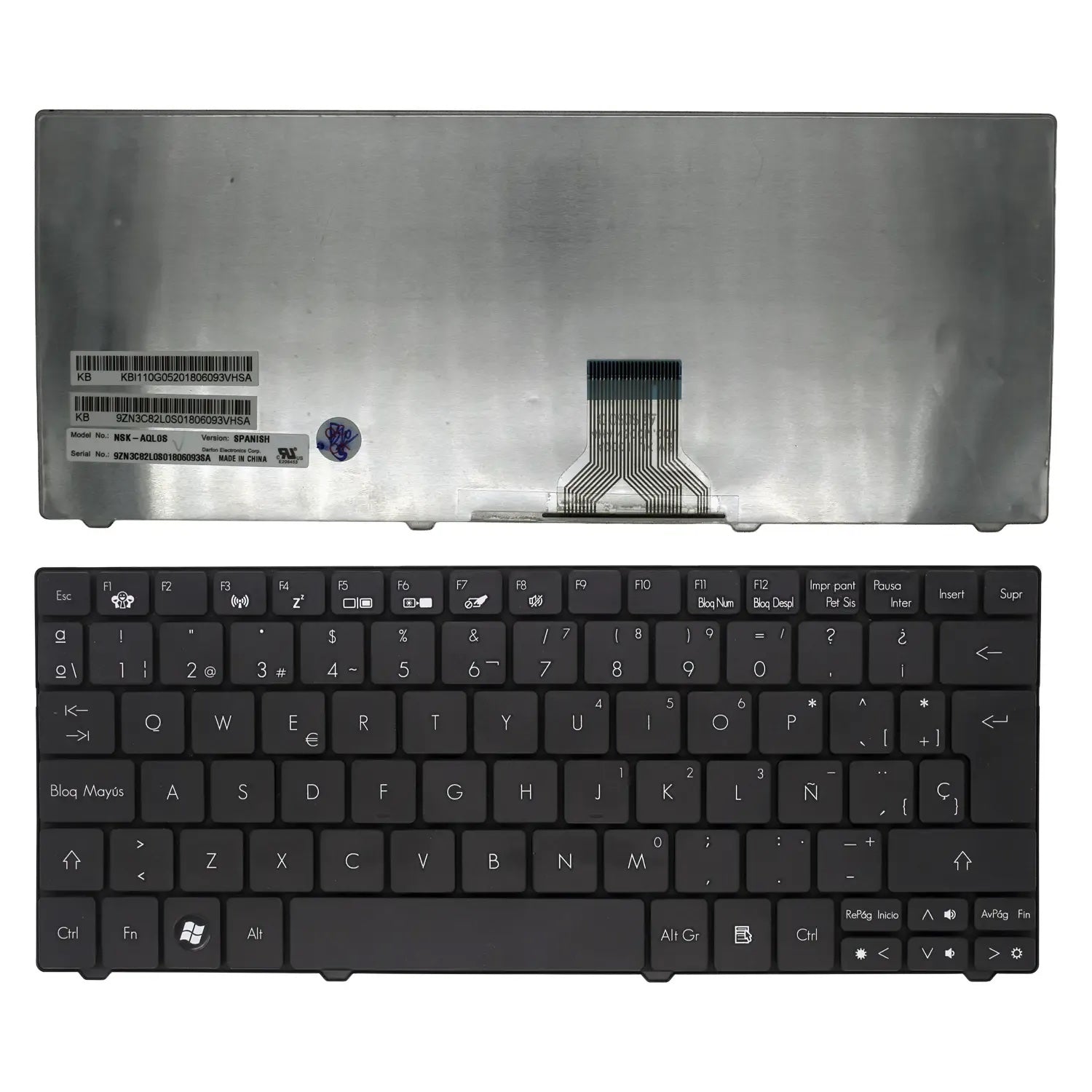 Teclado Para Portátil Gateway Ec19 Negro Nsk-Aql0F 9Z.N3C82.L0F