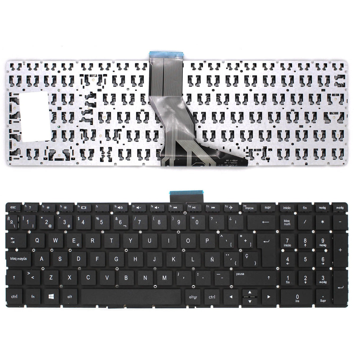 Teclado Para Portátil Hp 15-Bs037Nr 15-Bs037Ns 15-Bs037Nt 15-Bs037Nz (Intro Grande)