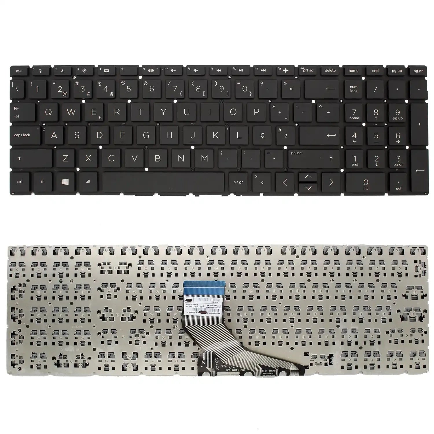 Teclado Para Portátil Hp 250 G7 255 G7 15-Da 15-Db 15-Dw 255 G7 256 G7 Nsk-Xn4Sc Negro Portugués