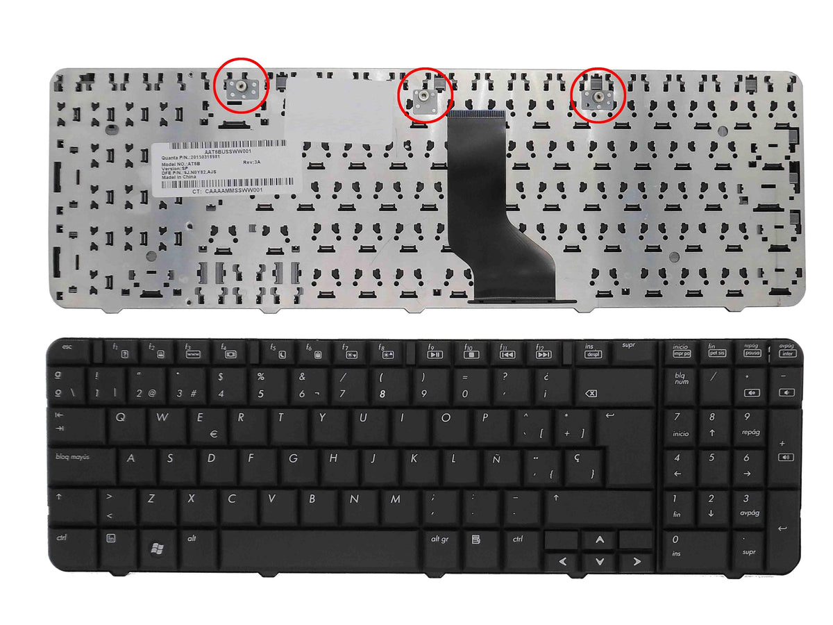 Teclado Para Portátil Hp Compaq Cq60 Nsk-Haa0S 9J.N0Y82A0S