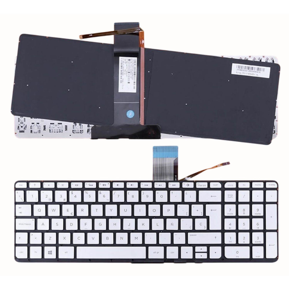 Teclado Para Portátil Hp Envy 15-Ep1015Ur L97425-071 Gris Plata
