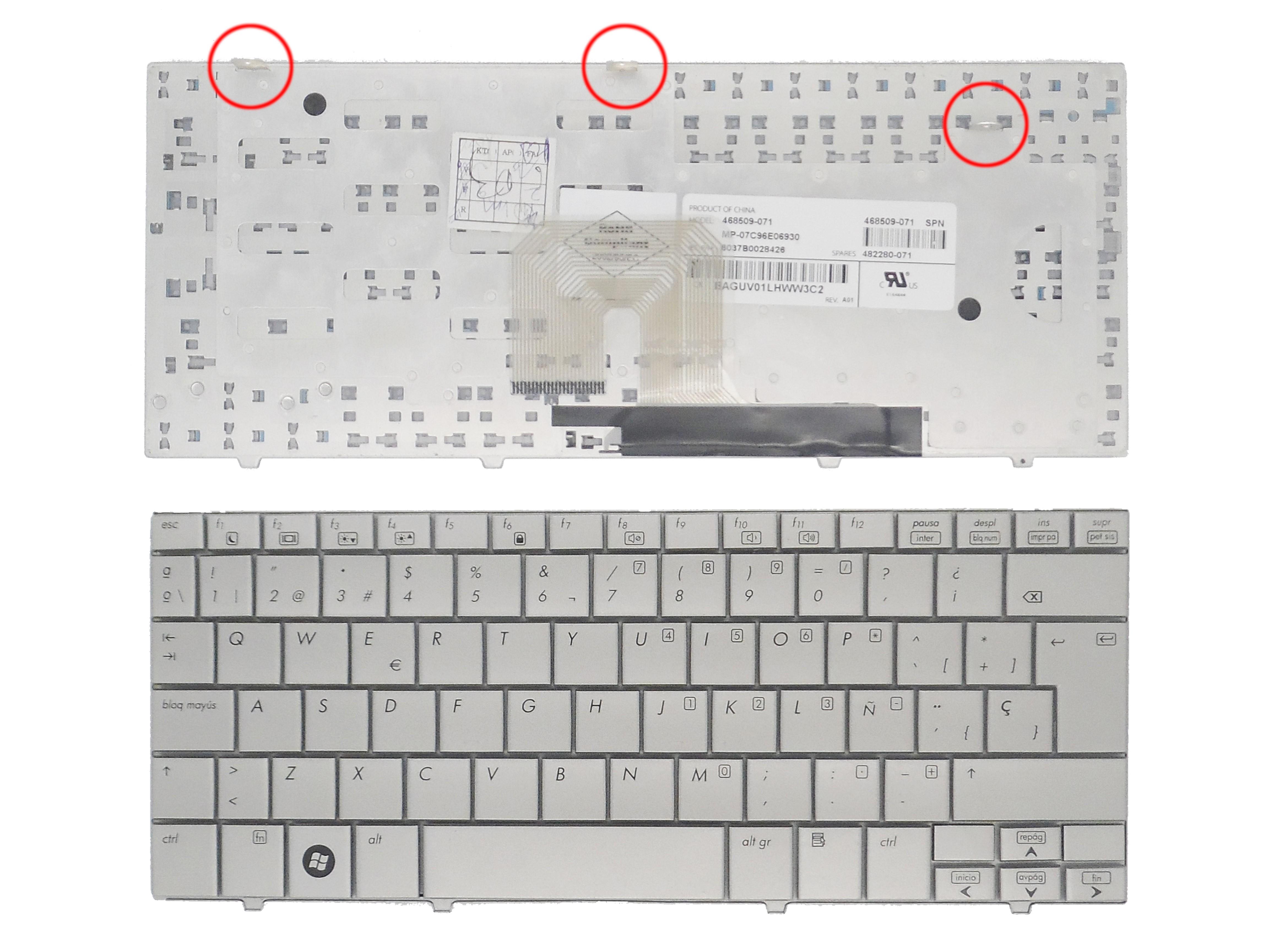 Teclado Para Portátil Hp Mini Note 2133 2140 482280-071 468509-071 Mp-07C96E06930