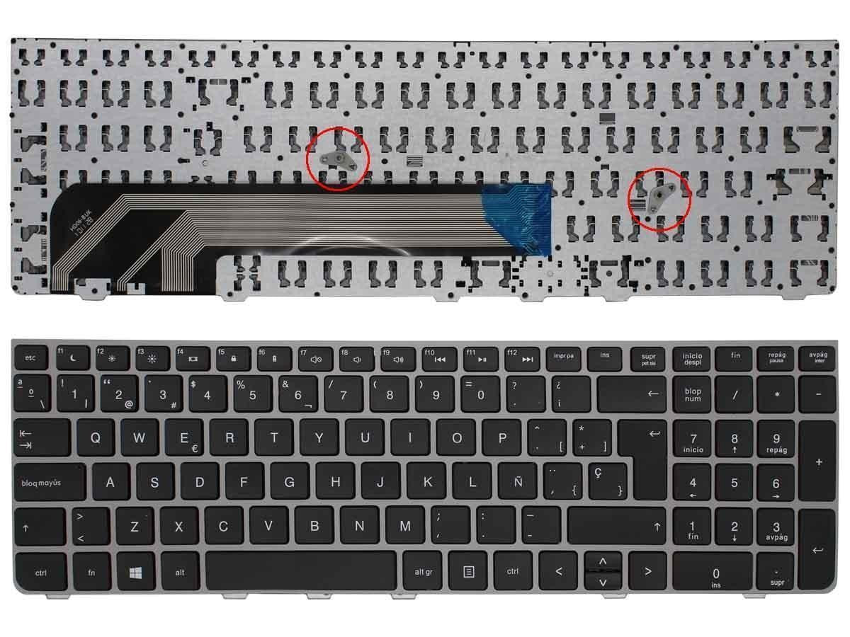 Teclado Para Portátil Hp Probook 4535S 4530S 4730S Con Marco En Plata