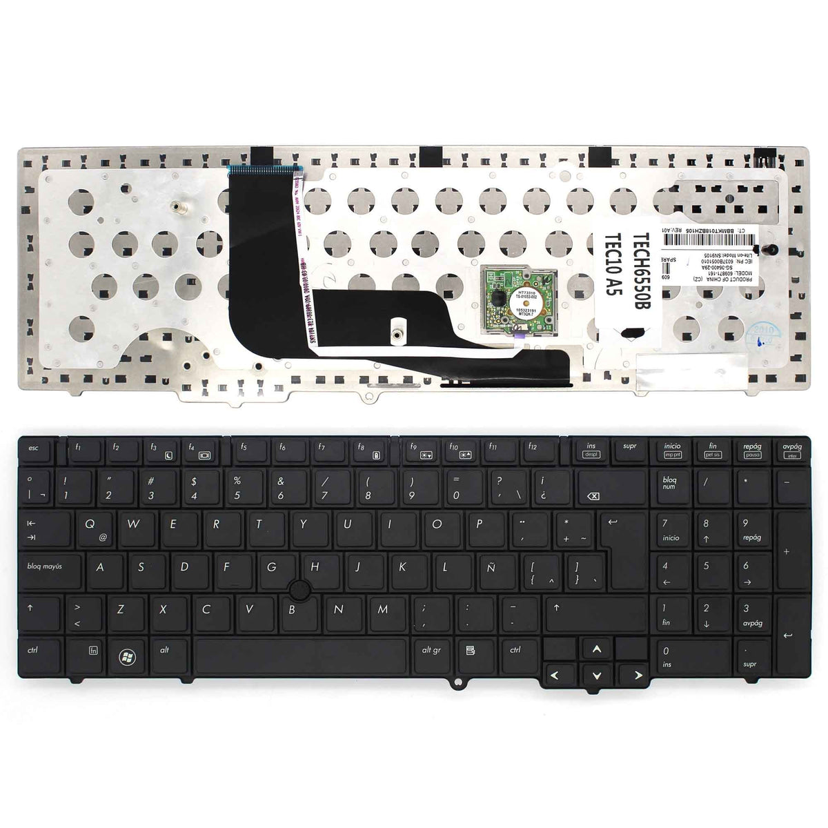 Teclado Para Portátil Hp Probook 6545B 6550B 6540B Latino Pointstick