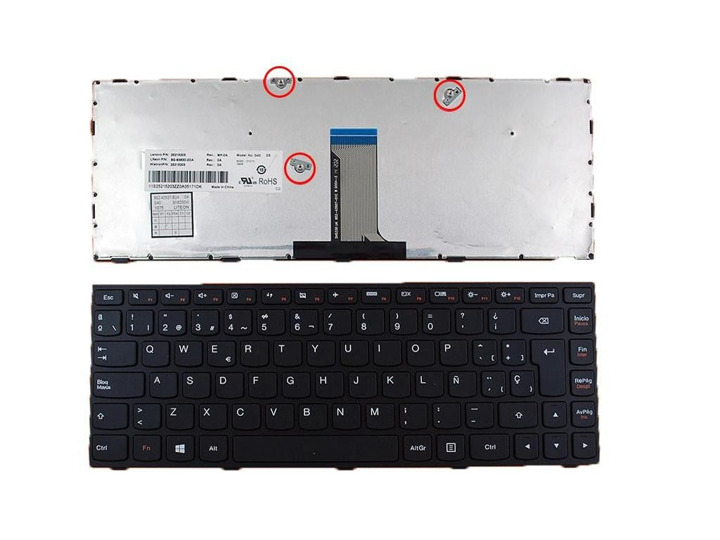 Teclado Para Portátil Lenovo G40-70 G40-80 G40-30 Flex 2 14 852-42537-B2A Sn5330W