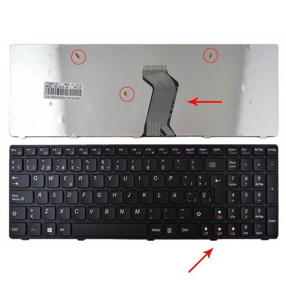 Teclado Para Portatil Lenovo G500 G505 G510