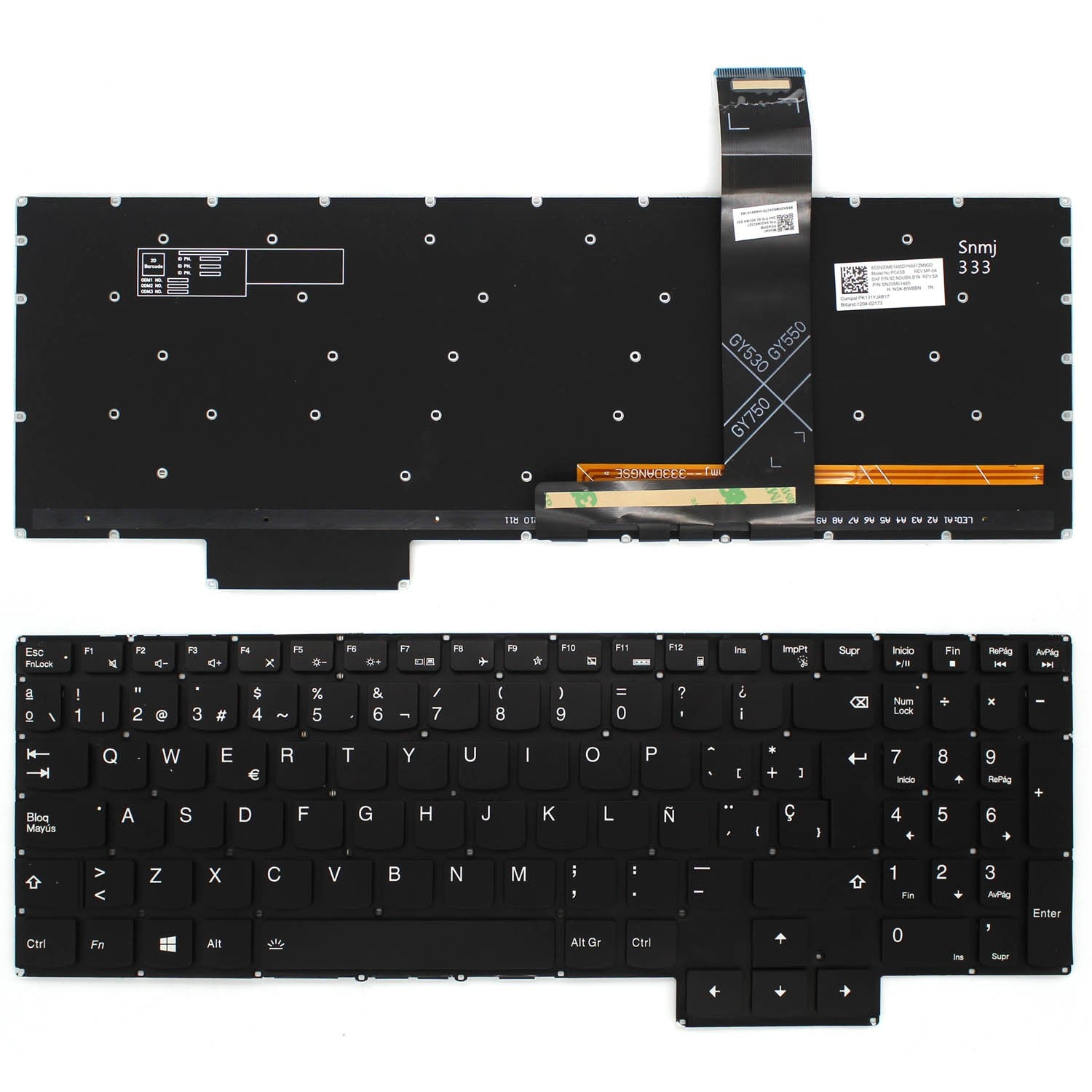 Teclado Retroiluminado Lenovo Legion 5 15Arh05H 2020 Para Portátil