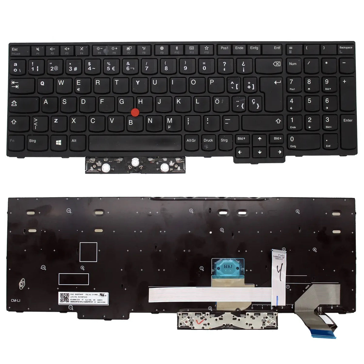 Teclado Para Portátil Lenovo Thinkpad E580 Pk131671A13 Negro