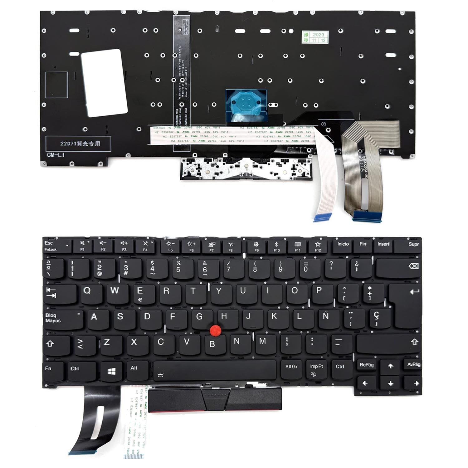 Teclado Retroiluminado Para Portátil Lenovo Thinkpad T490S Pk131Br1B10