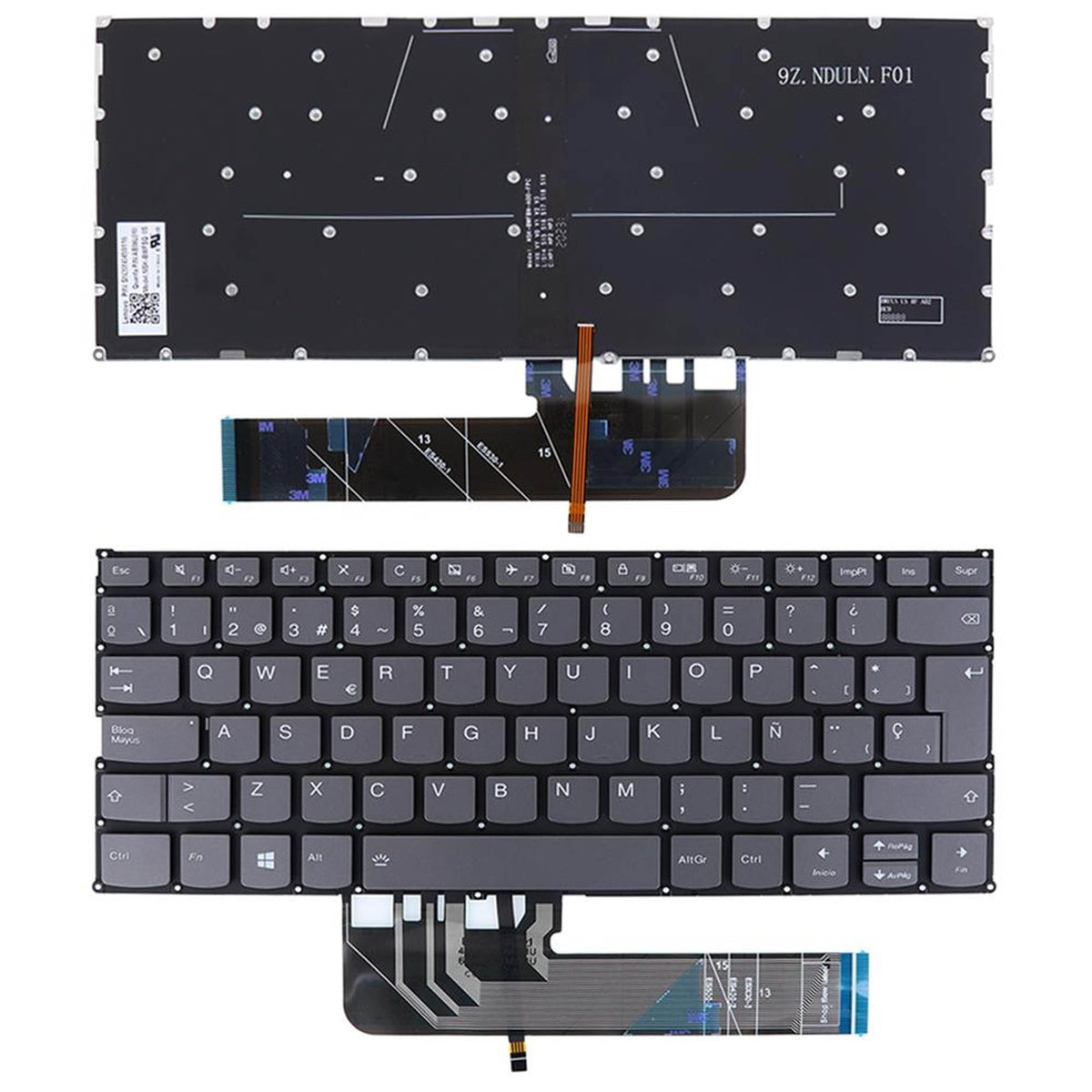 Teclado Para Portátil Lenovo Yoga 530-14Ikb 81Ek00F0Pg