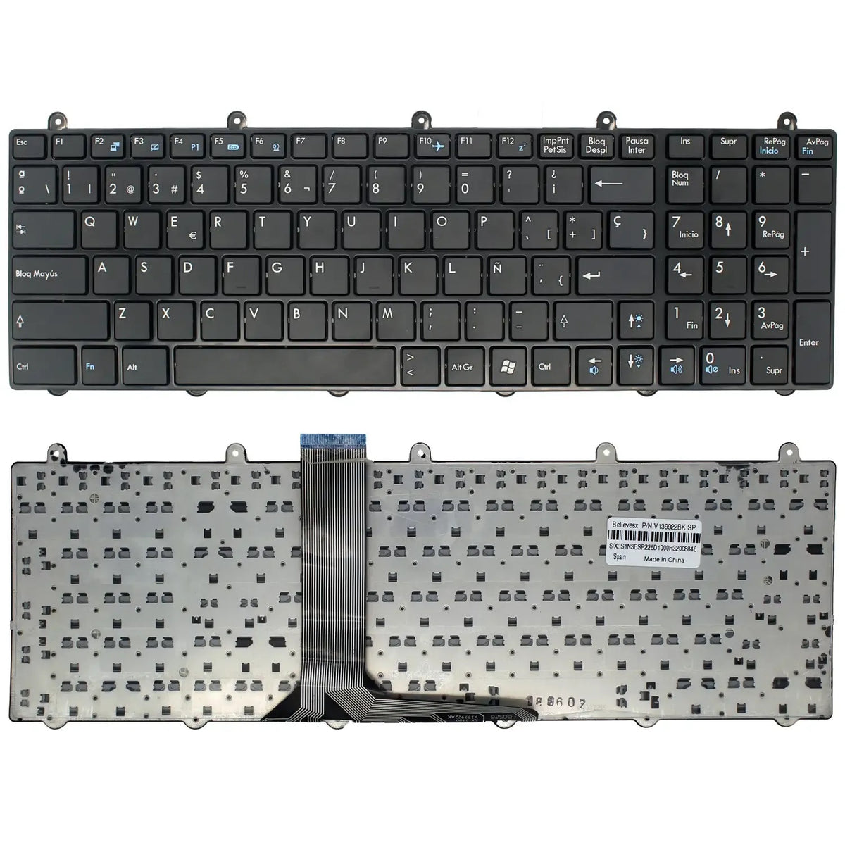 Teclado Para Portátil Msi Gt780 Gt70 Gt60 Gt783 V139922Bk1