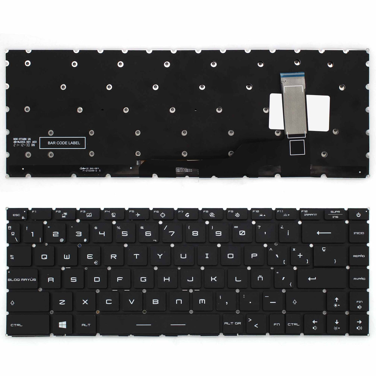 Teclado Para Portátil Msi Stealth 15M Gs66 Stealth Ge66 Raider Retroiluminado