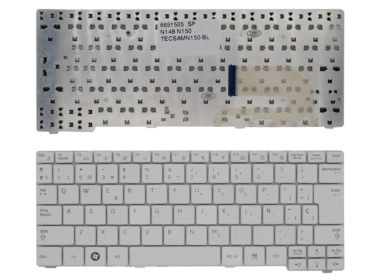 Teclado Para Portátil Samsung Np N145 N148 N150 Cnba590 Blanco