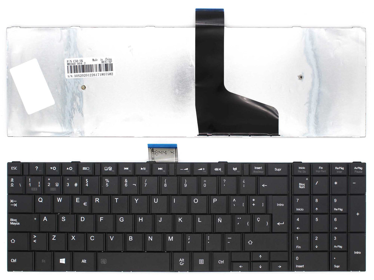 Teclado Para Portátil Toshiba Satellite C50-A C50D-A Mp-11B96E0-528B