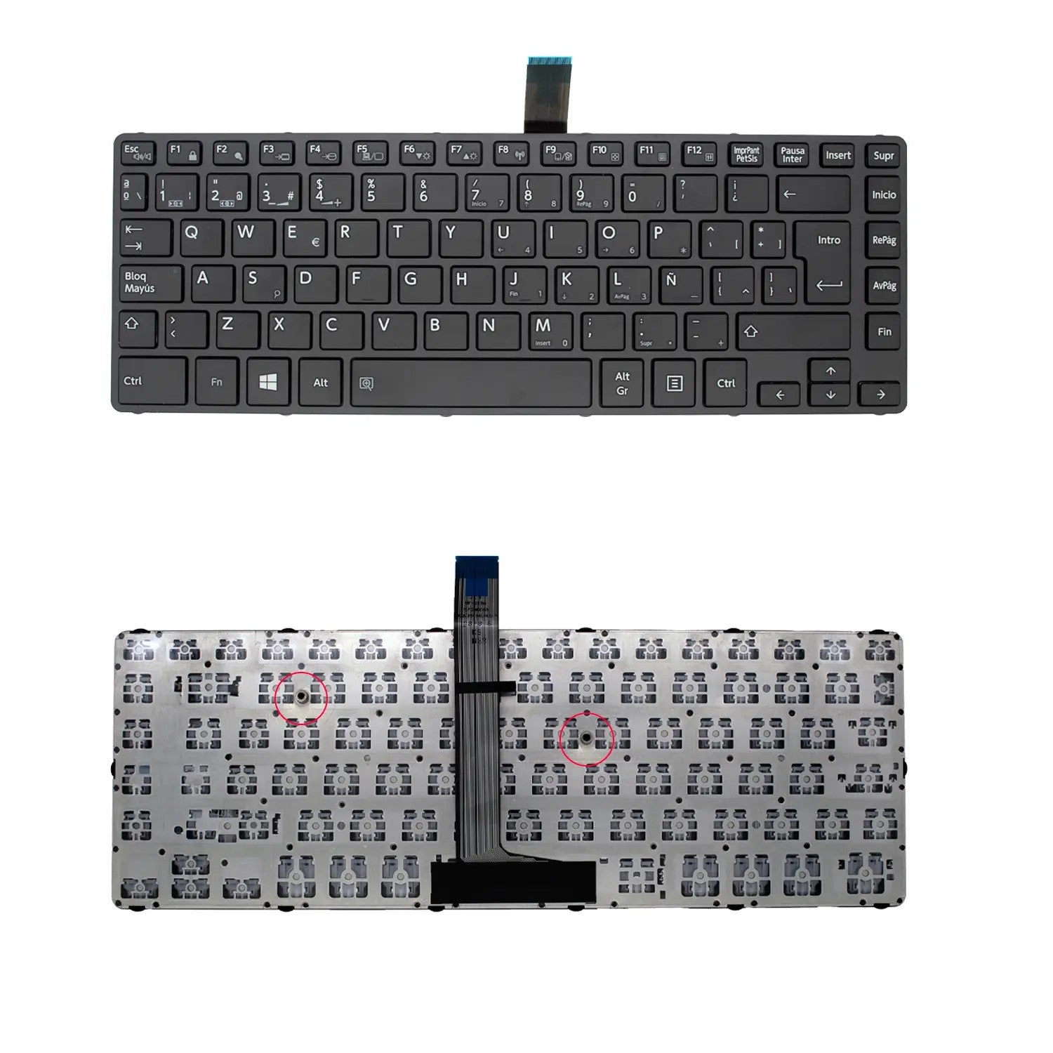 Teclado Para Portátil Toshiba Tecra A40-C-1C0 A40-C-19D G83C000Ha5Zd Latino