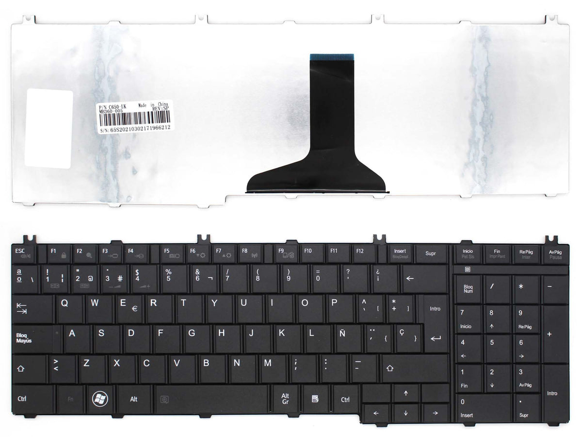 Teclado Para Portátil Toshiba Aebl6900210-Sp V114346Ck1Sp A000077850