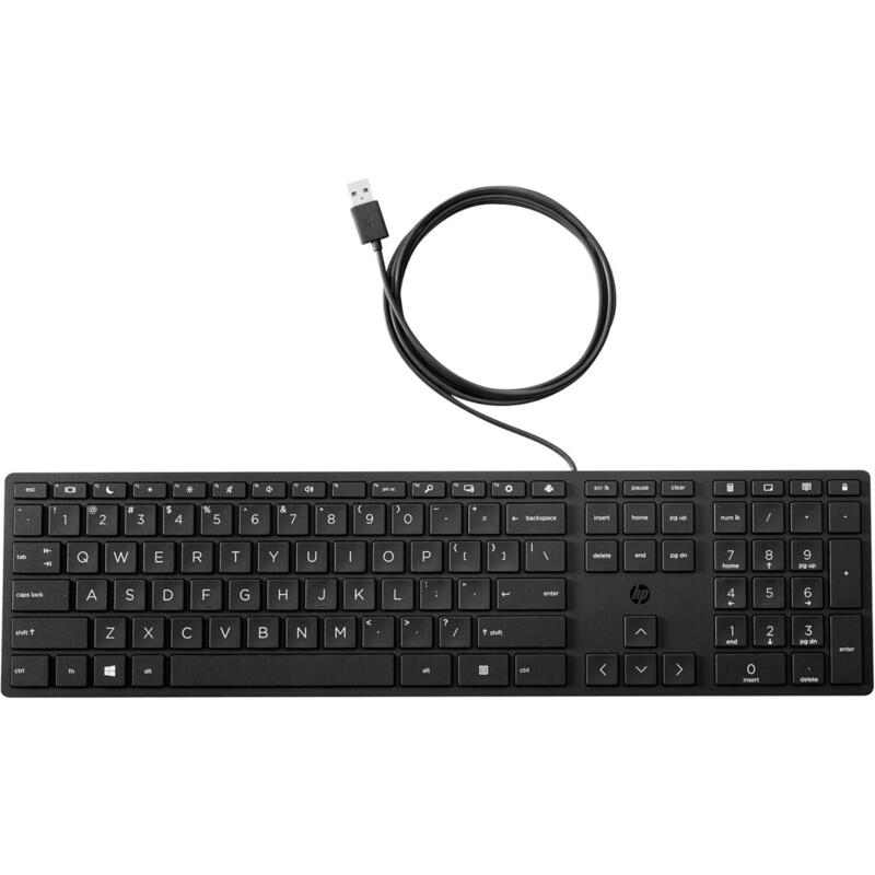 Teclado Reacondicionado Hp Wired Desktop 320k  Hsa-C001k Español (Qwerty) Negro Con Cable Usb L96909-071 1 Año  De Garantia