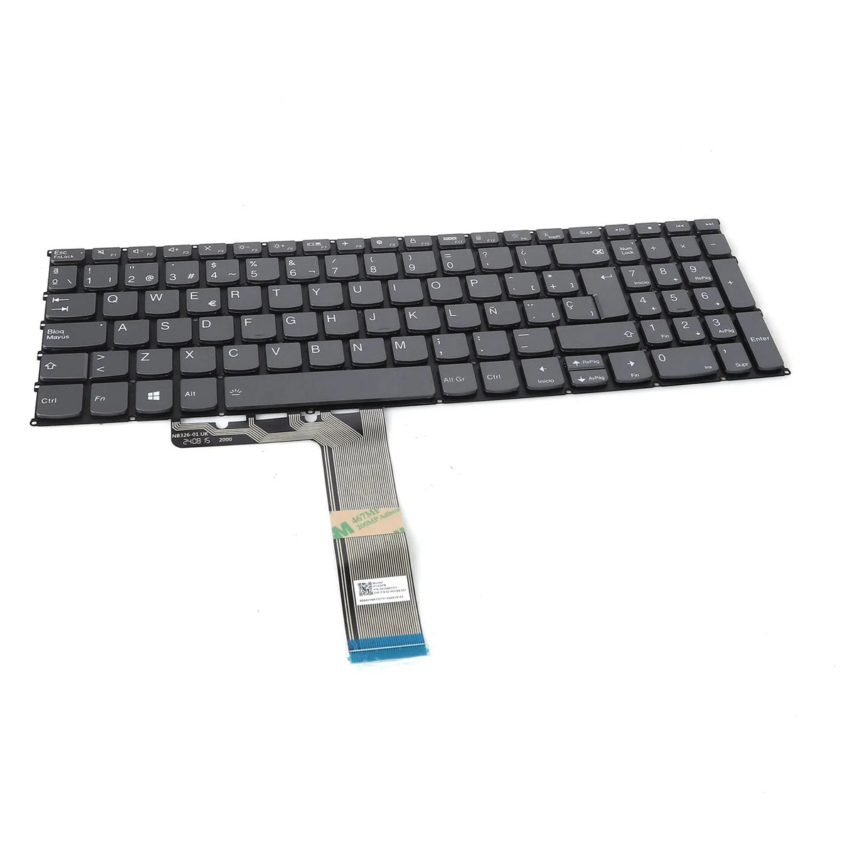 Teclado Retroiluminado Para Portátil Lenovo Xiaoxin Air 15 Gris