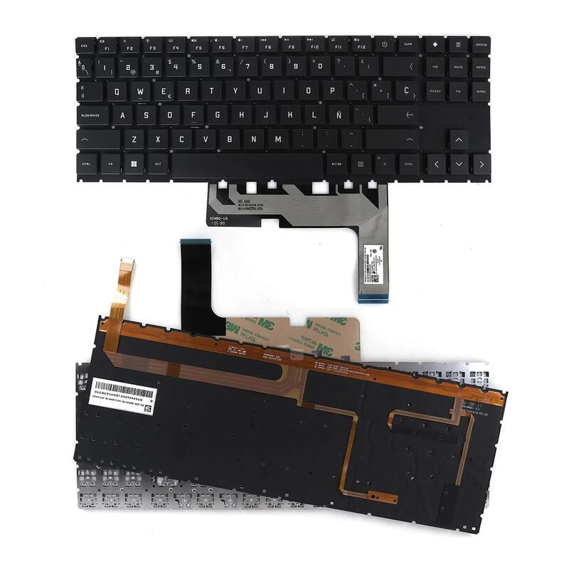 Teclado Retroiluminado Para Portátil Hp 15 En 15 Ek Negro