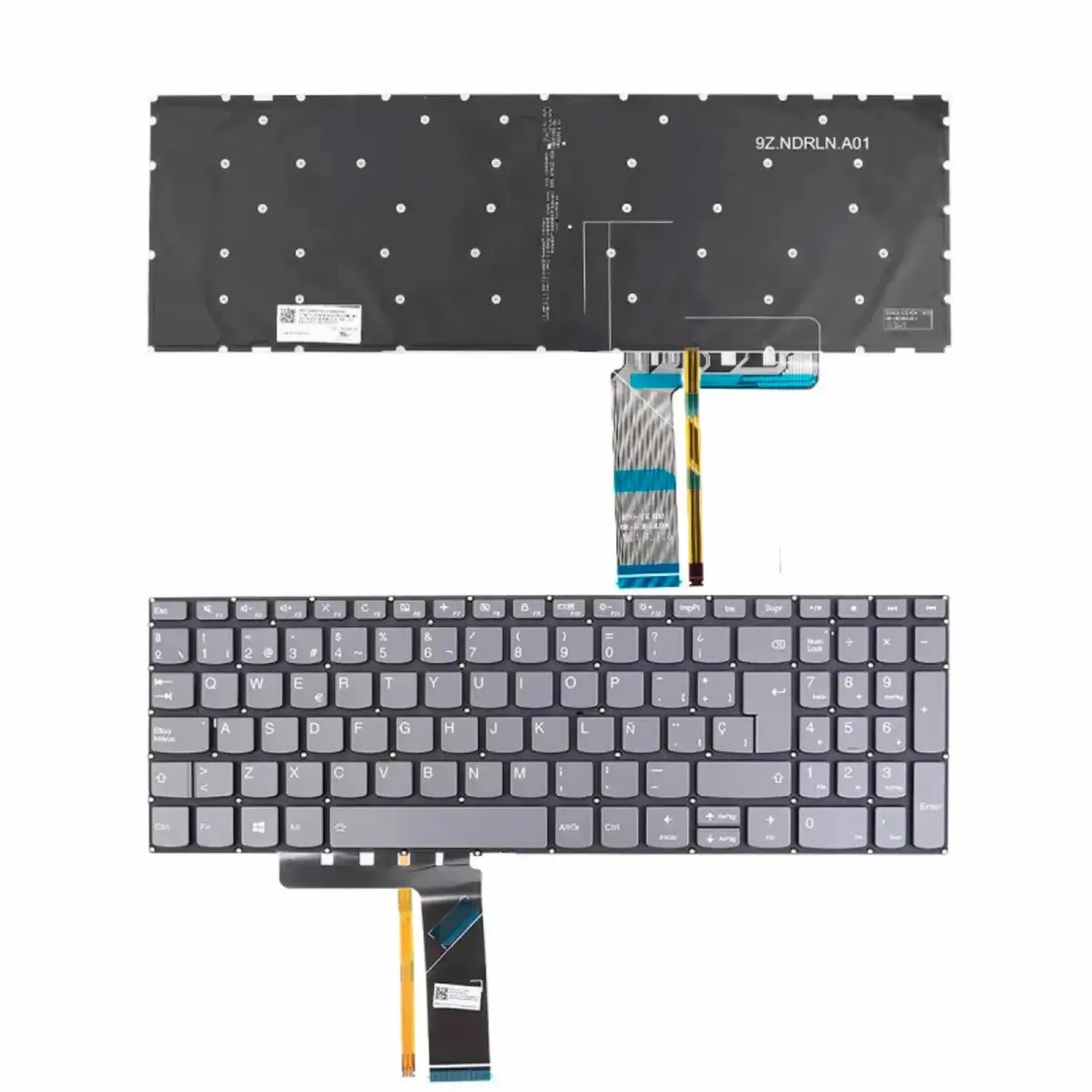 Teclado Retroiluminado Para Portátil Lenovo Sp Pc5Cb-Spa 9Z.Ndrbn.C0S
