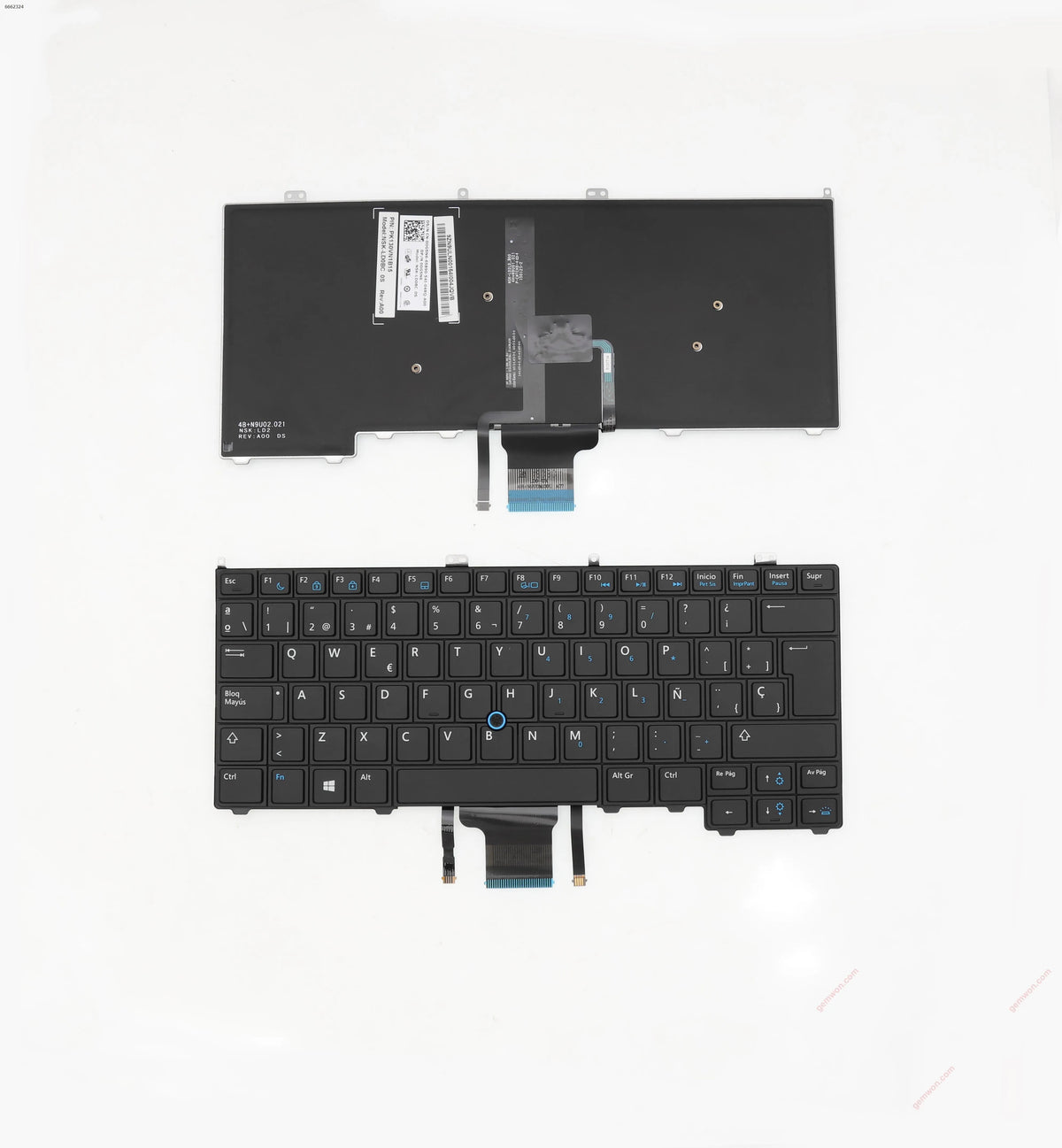 Teclado Retroiluminado Para Portátil Dell Latitude E7440 E7420 E7240 Negro