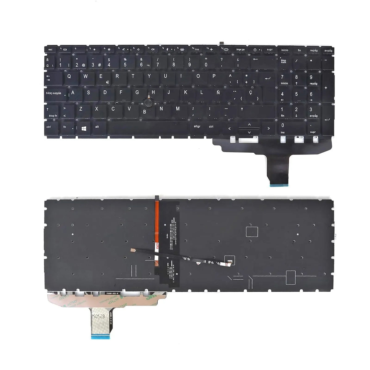 Teclado Retroiluminado Para Portátil Hp Elitebook 850 G7 Negro