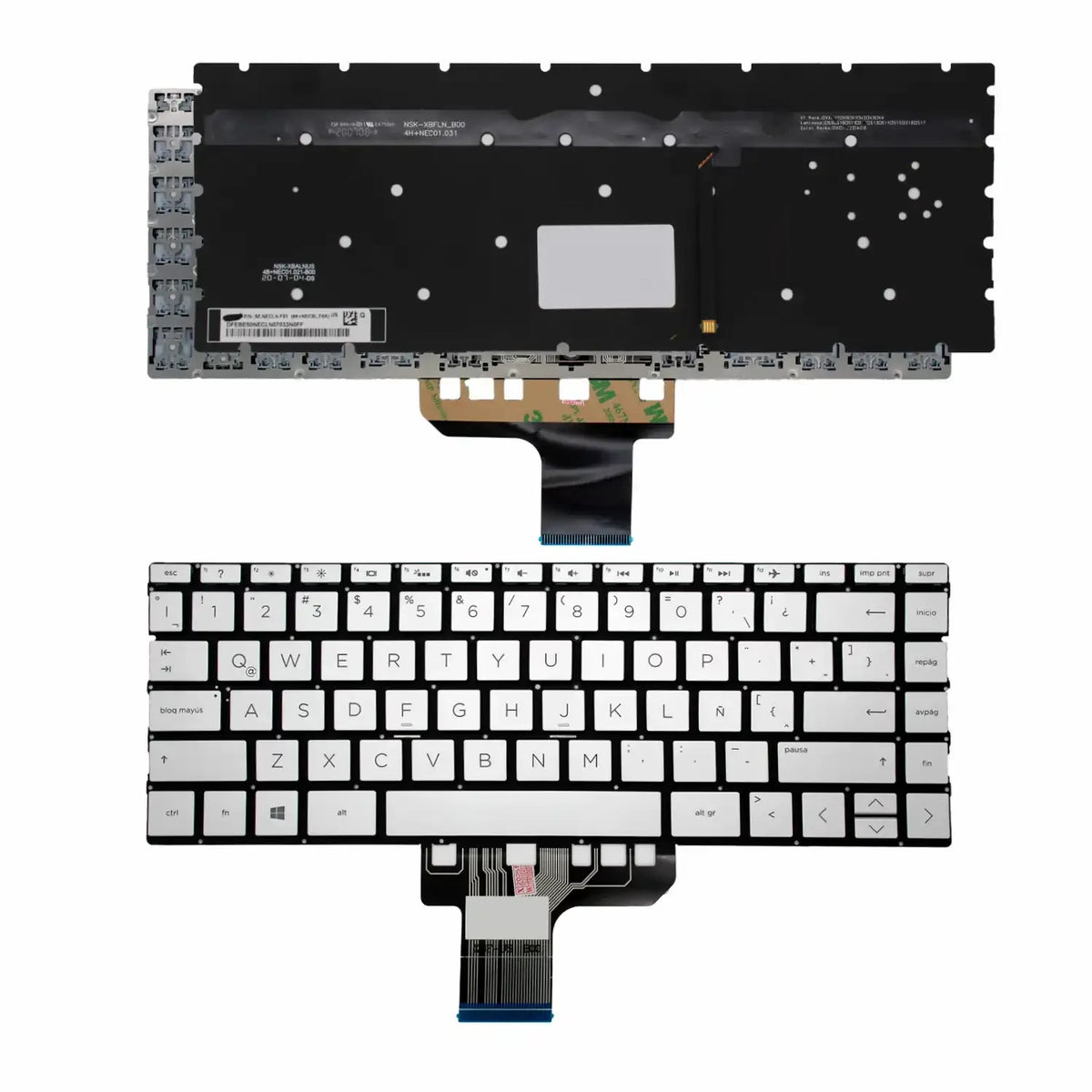Teclado Retroiluminado Para Portátil Hp Pavilion 13-An0000 13-An0000Ns Latino