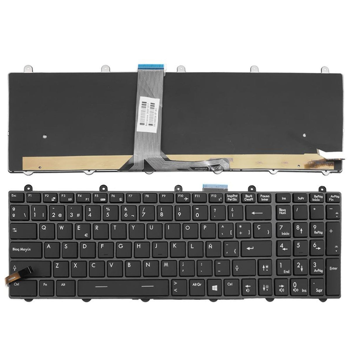 Teclado Retroiluminado Para Portátil Msi Gt780 Gt783 Gx780 V132150Bk1 Sp