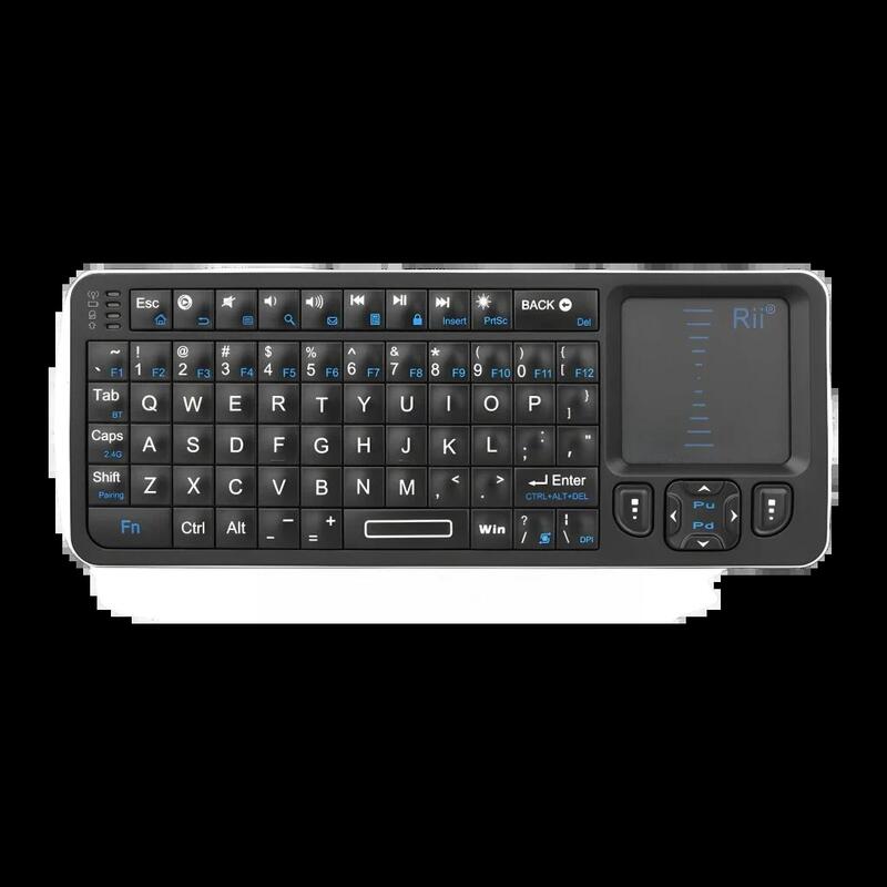 Teclado Rii K06 Mini Inalámbrico Rgb Mini Con Touchpad