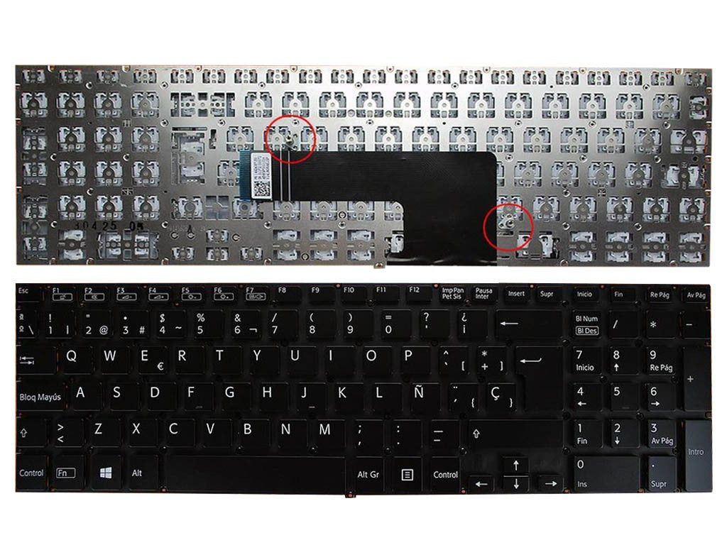 Teclado Para Portátil Sony Vaio Svf152A29M Svf52C29M Svf15Ne2E Svf15A1M2Es