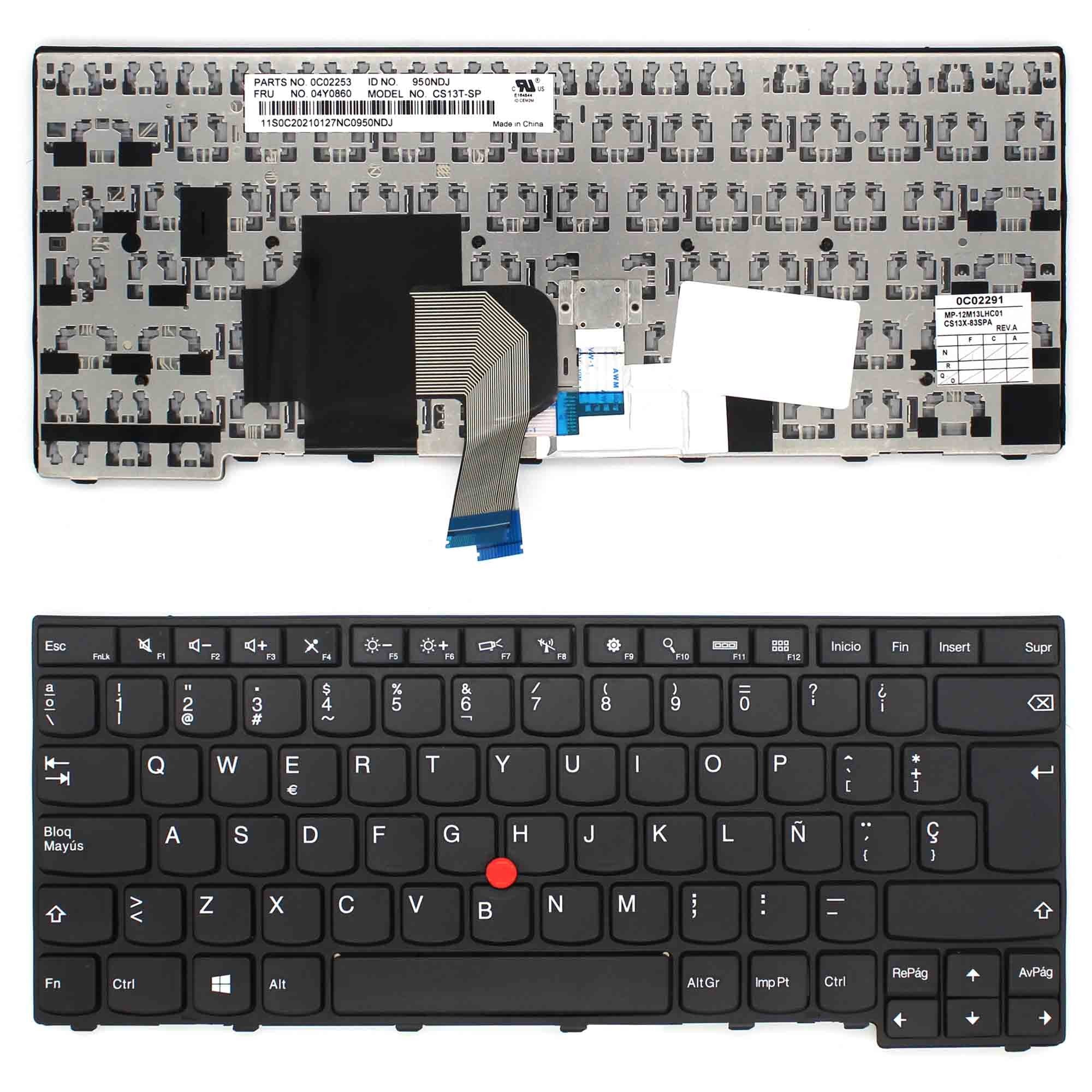 Teclado Para Portátil Lenovo Thinkpad T431S T440 T440P T440S L440 0C02263