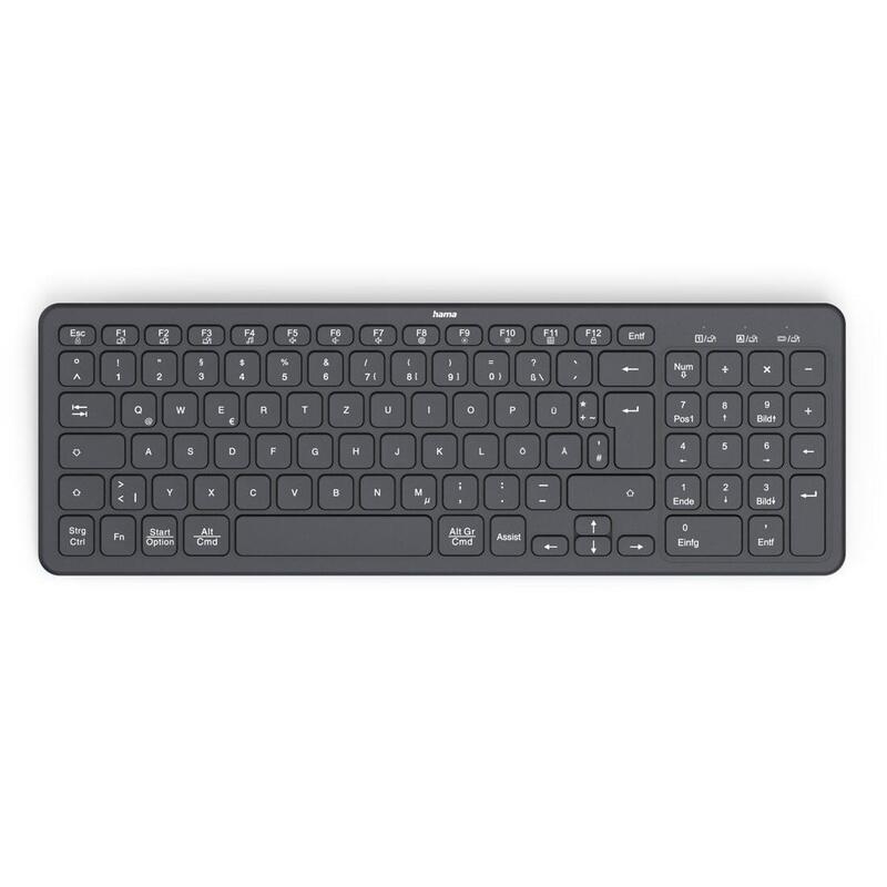 Teclado Wk-300 Inalámbrica Negra
