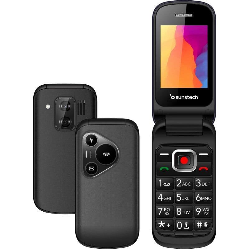 Teléfono Móvil Sunstech Celt24 Para Personas Mayores Negro