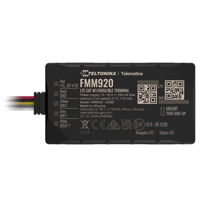 Teltonika Telematics Fmm920 4g Lte Cat 1 M1 Tracker