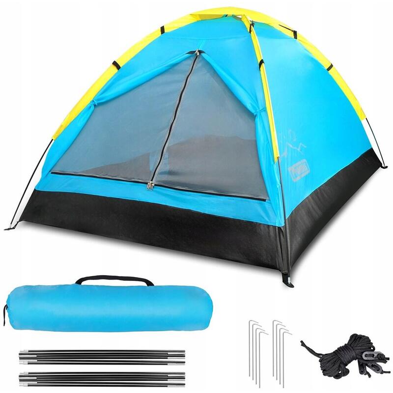 Tenda Turistica 2 Posti Alpenair Igloo Camping Impermeabile Zanzariera