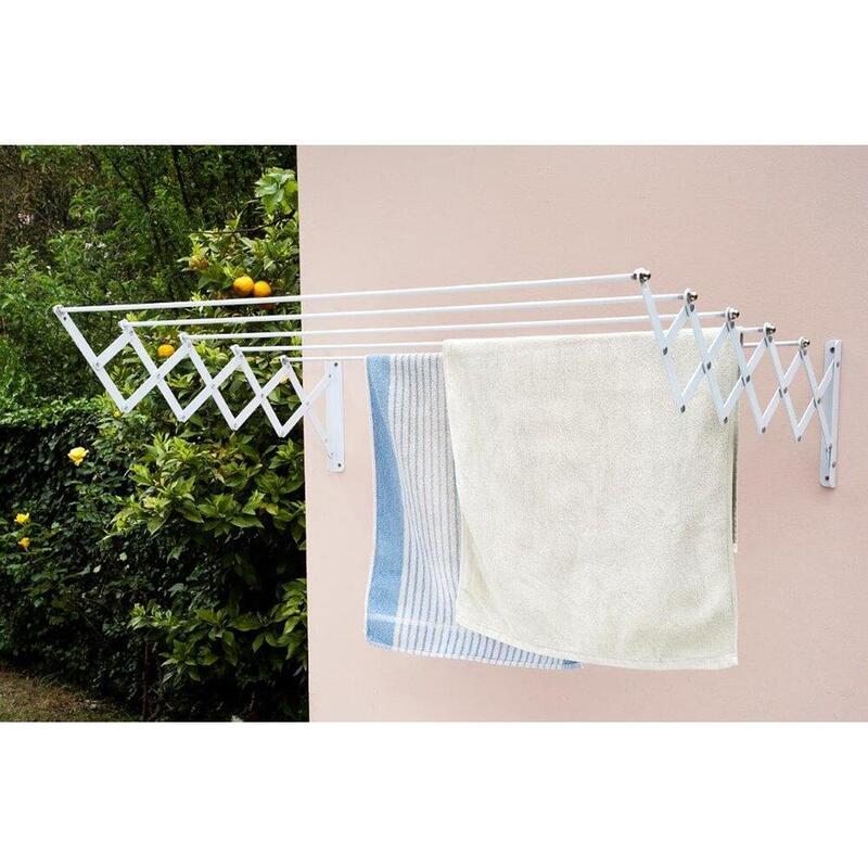 Tendedero Acero Epoxi De 80cm Blanco, Fepre.