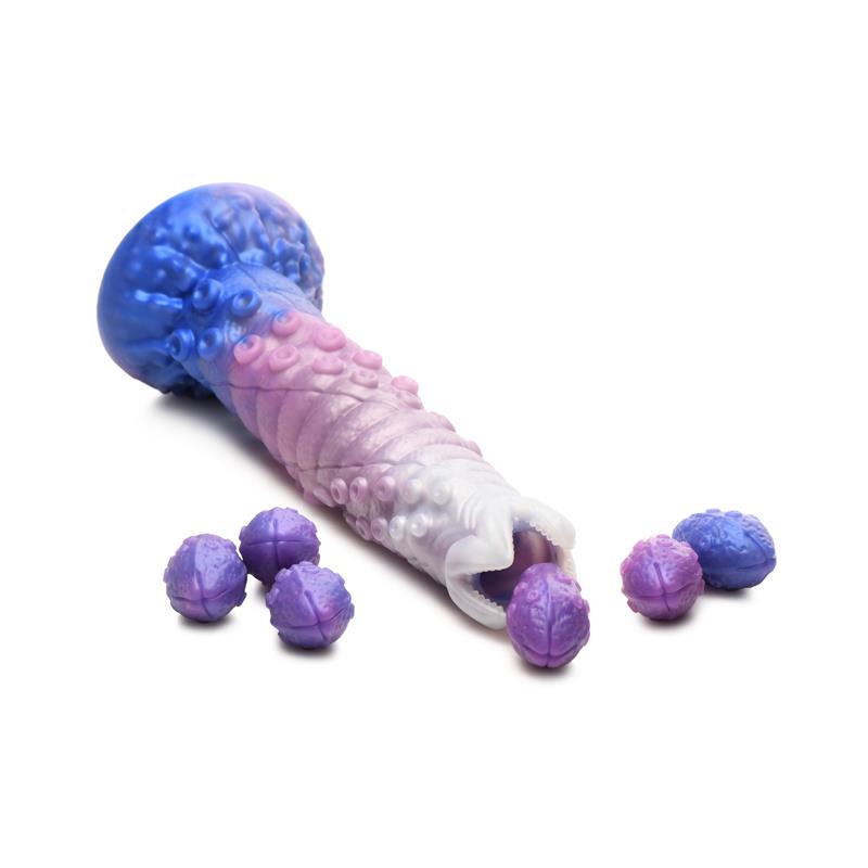 Tenta-Queen Dildo Ovipositor Con 6 Huevos