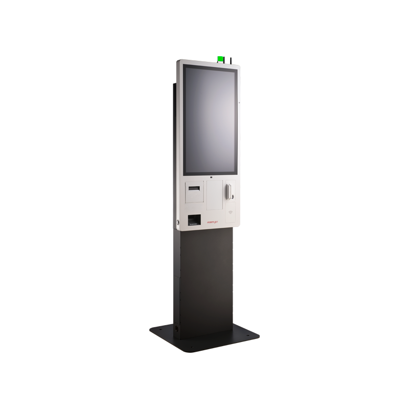 Terminal Kiosko Posiflex 32" Jk3232, J6412, 128gb, 4gb,  Windows 10 Iot, Impresora 80mm, Pedestal, Nfc, Wifi, Bluetooth