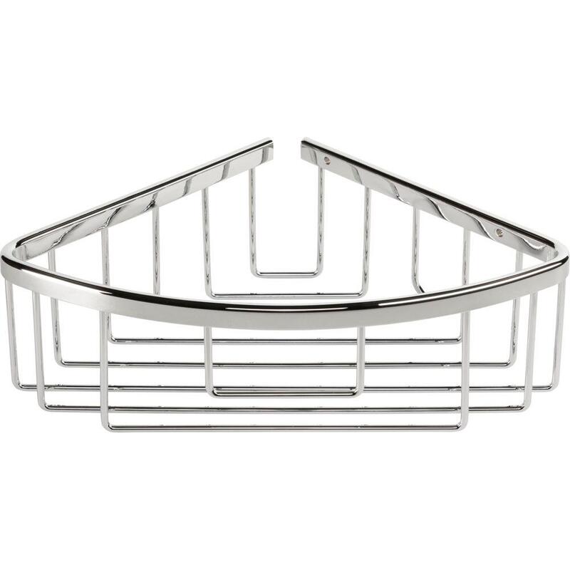 Tesa Aluxx Shower Corner Shelf 40200 Chrome Incl. Adhesive Mnt.