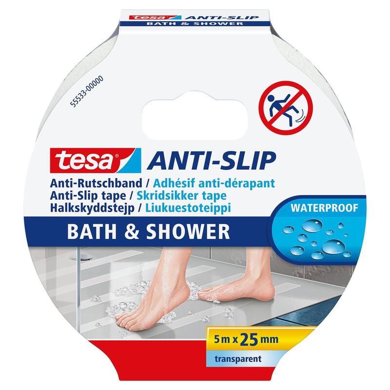 Tesa Anti-Rutschband Bad & Dusche 5m X 25mm
